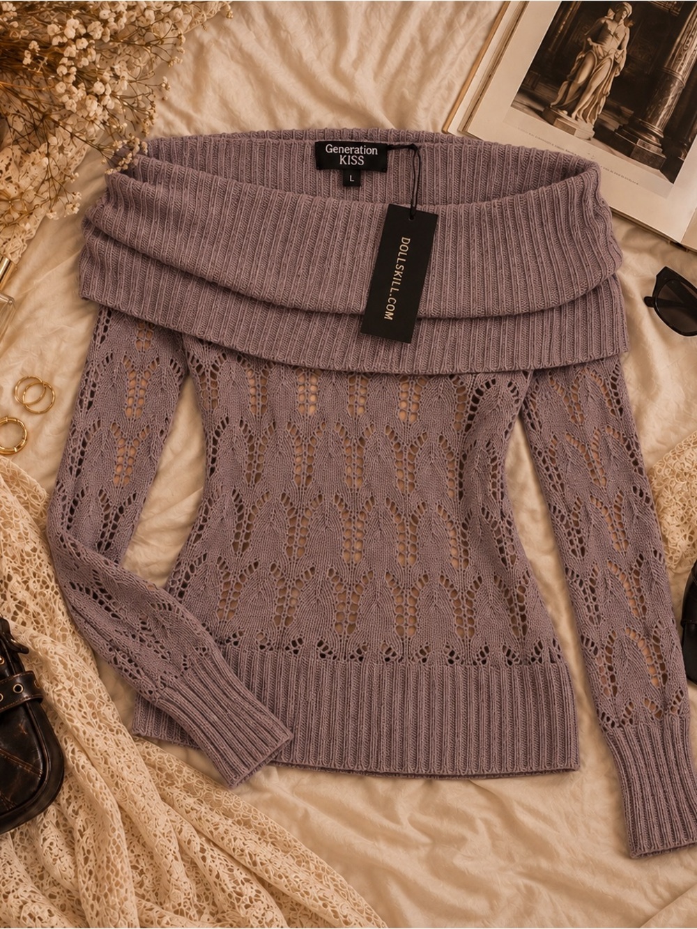 Generation Kiss Flirty Tease Off-the-Shoulder Sweater